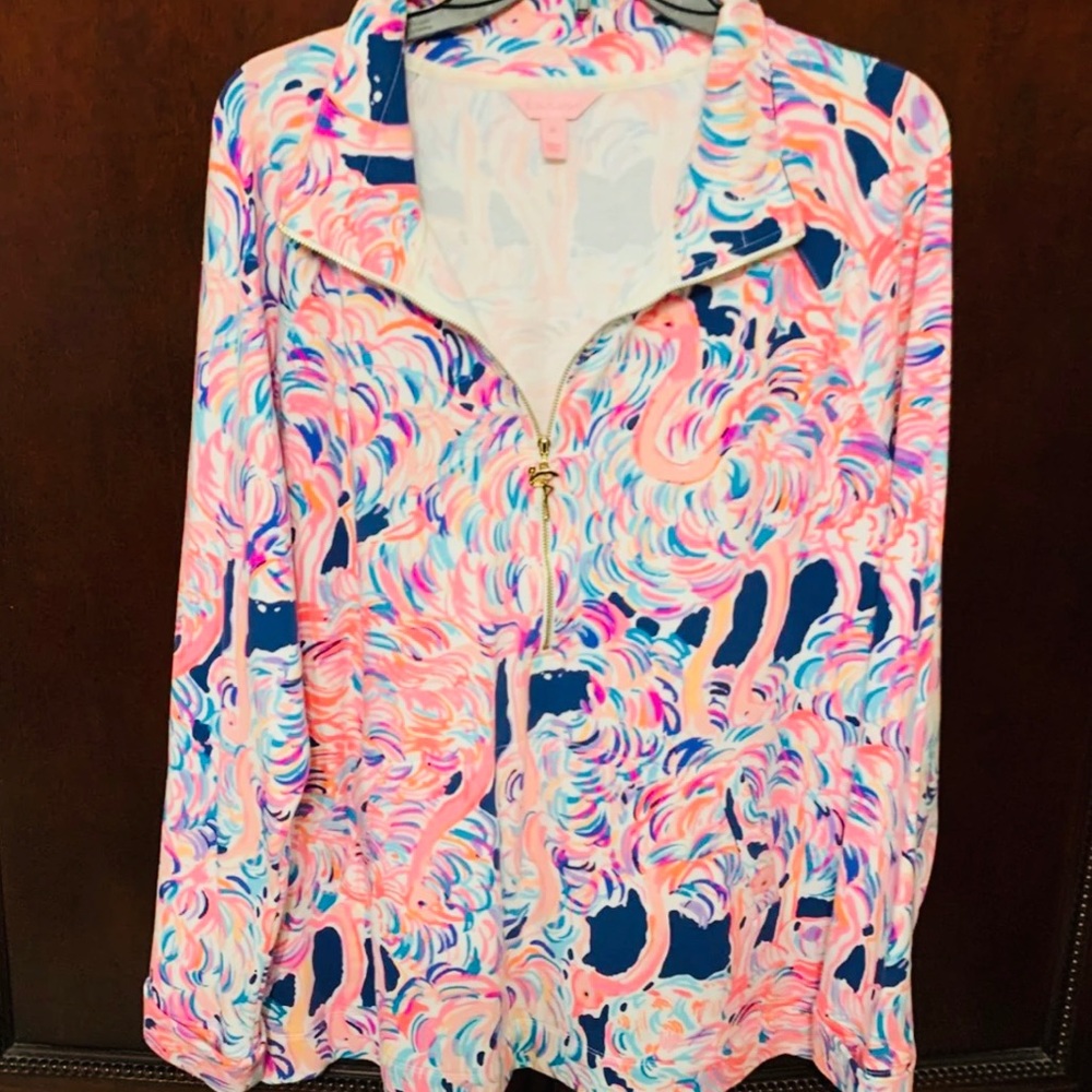 Lilly Pulitzer Head in the Sand Popover XL EUC